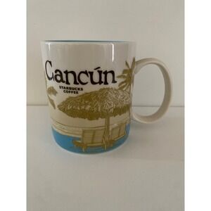 Starbucks Cancun Mexico Coffee Mug You Are Here Collection 16 fl oz no box‎